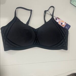 Honeylove Black Seamless Support Bra with Subtle Straps